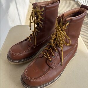 DieHard Work Boots Mens 11 EE Wide Brown  SureTrack 8”  Leather Soft Toe 86994